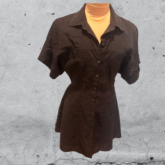 Zara Dresses & Skirts - Zara Black Buttoned Dolman Sleeve Mini Dress Size Small